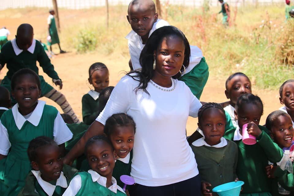 Our Founder and the Kids in KENYA